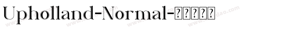 Upholland-Normal字体转换