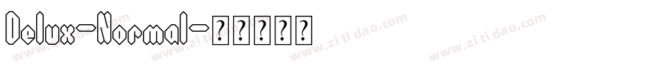 Delux-Normal字体转换