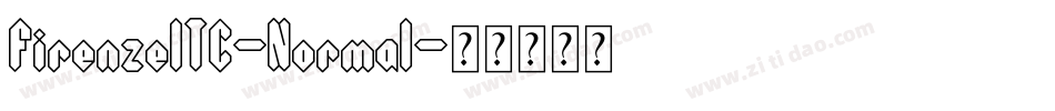 FirenzeITC-Normal字体转换