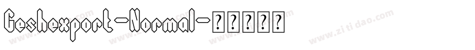 Geshexport-Normal字体转换