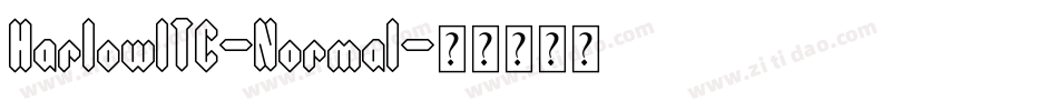 HarlowITC-Normal字体转换