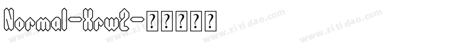 Normal-Xrw2字体转换