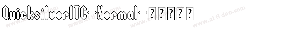 QuicksilverITC-Normal字体转换