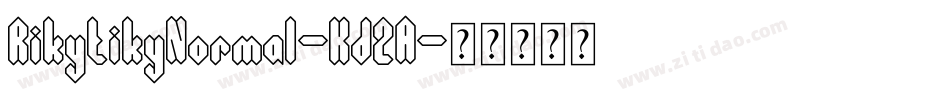 RikytikyNormal-Kd2A字体转换