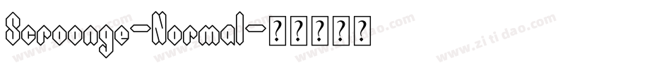 Scroonge-Normal字体转换
