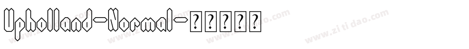 Upholland-Normal字体转换