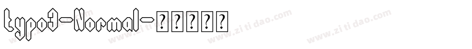 typo3-Normal字体转换