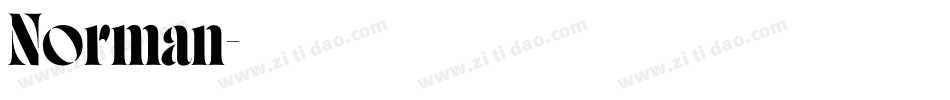 Norman字体转换
