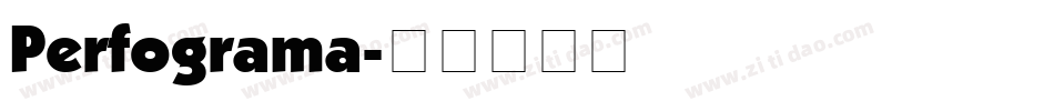 Perfograma字体转换