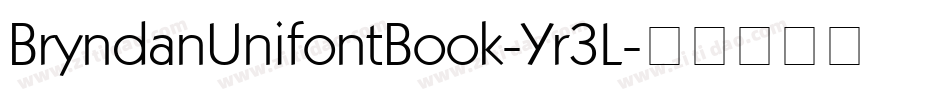 BryndanUnifontBook-Yr3L字体转换