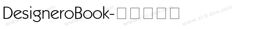 DesigneroBook字体转换 DesigneroBook字体转换