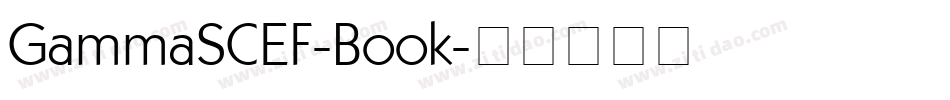 GammaSCEF-Book字体转换