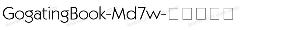 GogatingBook-Md7w字体转换