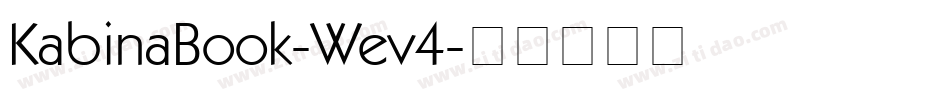 KabinaBook-Wev4字体转换