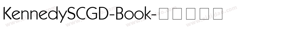 KennedySCGD-Book字体转换