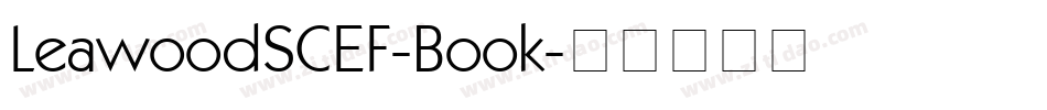 LeawoodSCEF-Book字体转换