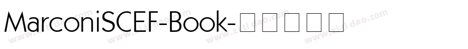MarconiSCEF-Book字体转换