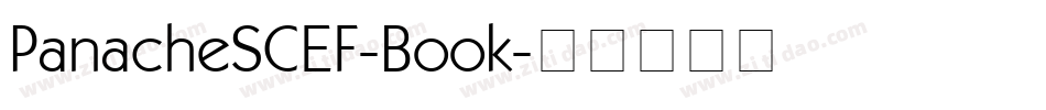 PanacheSCEF-Book字体转换