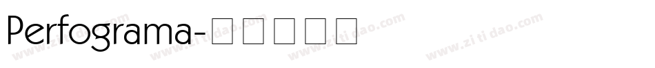 Perfograma字体转换