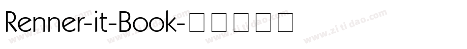 Renner-it-Book字体转换