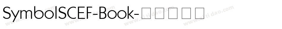 SymbolSCEF-Book字体转换
