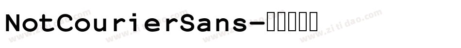 NotCourierSans字体转换