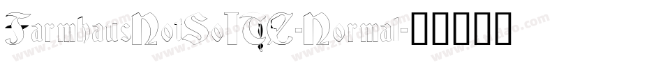 FarmhausNotSoITC-Normal字体转换