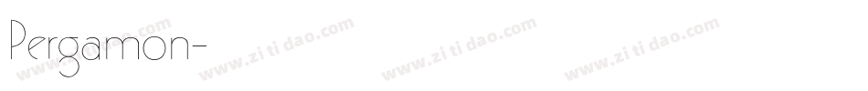 Pergamon字体转换