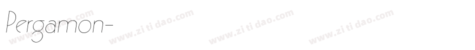 Pergamon字体转换