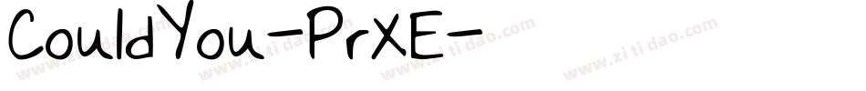 CouldYou-PrXE字体转换