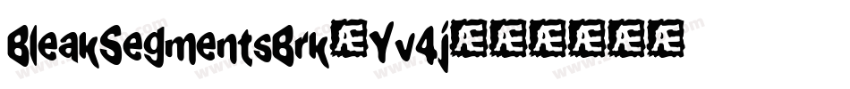 BleakSegmentsBrk-Yv4j字体转换