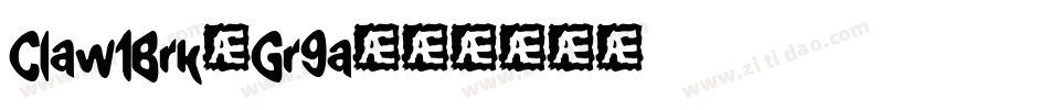 Claw1Brk-Gr9a字体转换