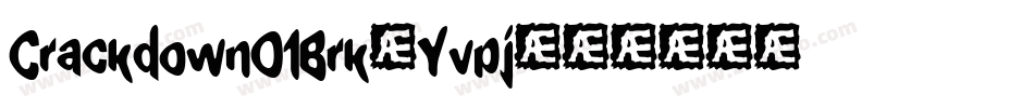 CrackdownO1Brk-Yvpj字体转换