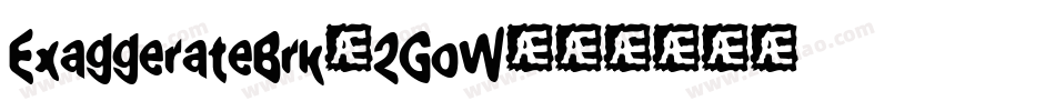 ExaggerateBrk-2GoW字体转换