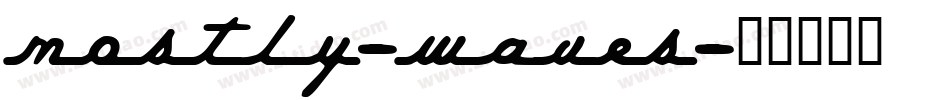 Mostly-Waves字体转换
