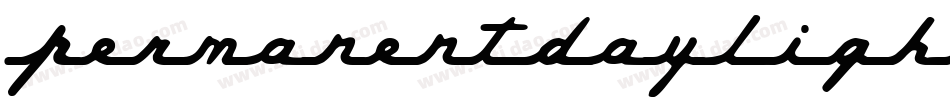 PERMANENTDAYLIGHT字体转换