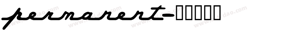 Permanent字体转换