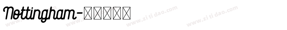 Nottingham字体转换
