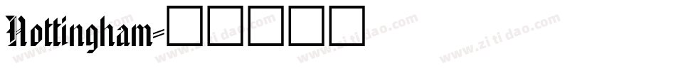 Nottingham字体转换