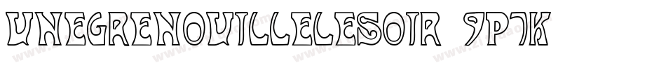UneGrenouilleLeSoir-9P7K字体转换 UneGrenouilleLeSoir-9P7K字体转换