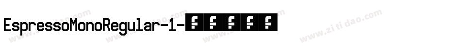 EspressoMonoRegular-1字体转换