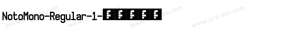 NotoMono-Regular-1字体转换