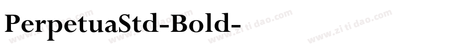 PerpetuaStd-Bold字体转换