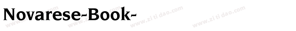 Novarese-Book字体转换