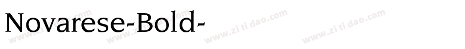 Novarese-Bold字体转换