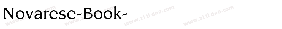 Novarese-Book字体转换