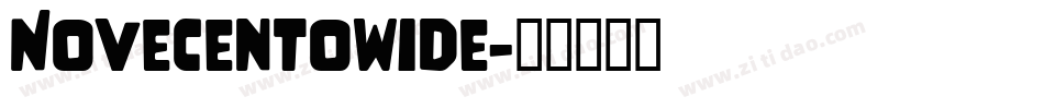 Novecentowide字体转换