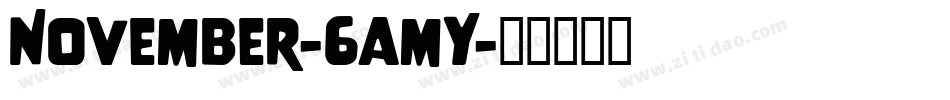 November-6amY字体转换