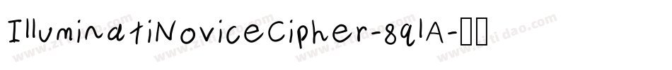IlluminatiNoviceCipher-8qlA字体转换