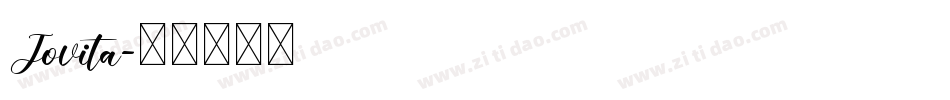 Jovita字体转换